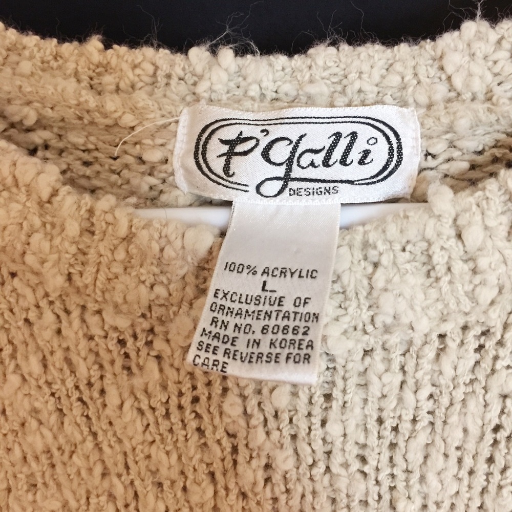 Vintage embroidered sweater by P'galli. - Picture 6 of 6